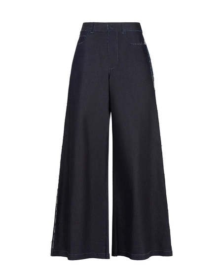 【送料&関税込】Marni Pijama Pant Silk Twill Roses Marni Pijama Pant Silk Twill Roses Pant - Black Multi Rose