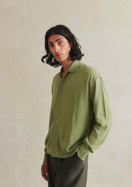 De Bonne Facture Long Mac Raincoat - Earth | Garmentory