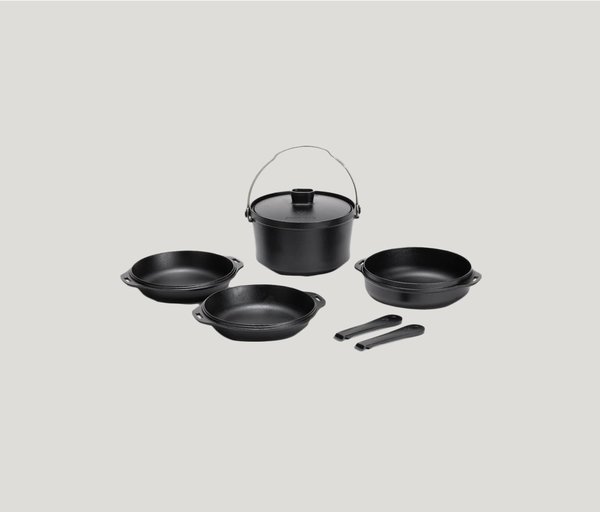 Cast Iron Duo Cooker Cookware Set