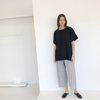 LLOYD Linen T-Shirt - Black - Thumbnail 1