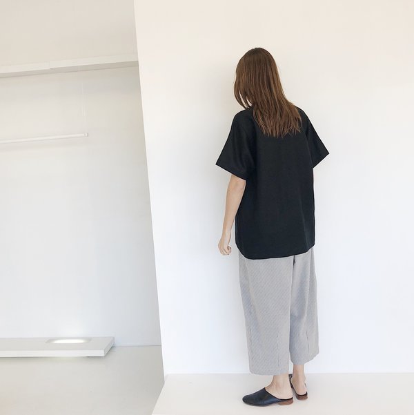 LLOYD Linen T-Shirt - Black