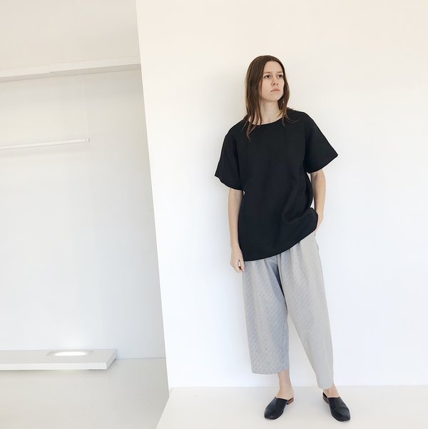 LLOYD Linen T-Shirt - Black