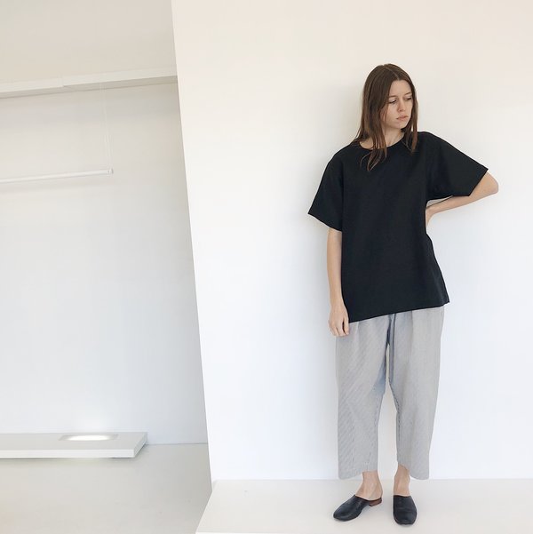 LLOYD Linen T-Shirt - Black