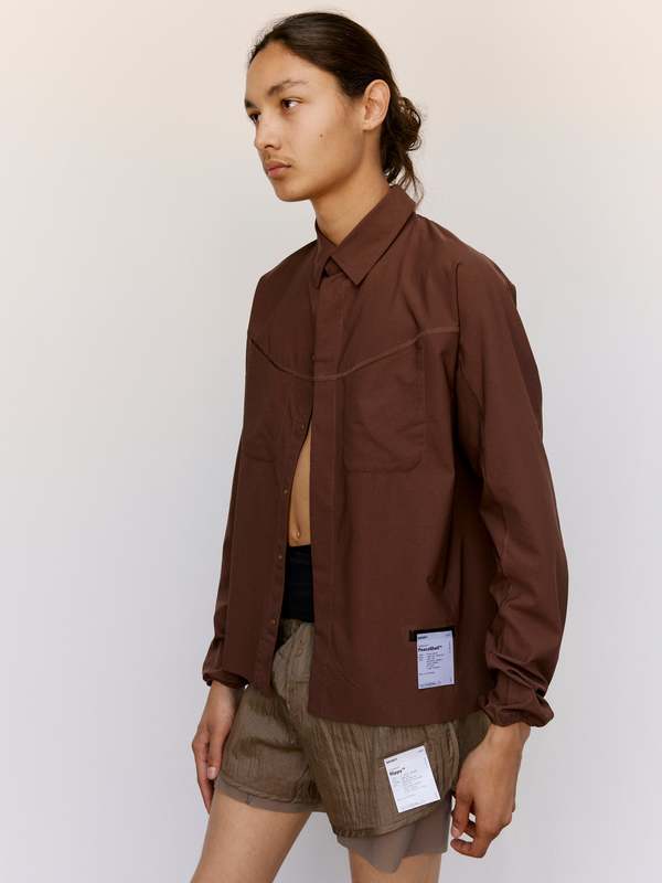 Satisfy Running PeaceShell River Shirt - Rocky Road | Garmentory