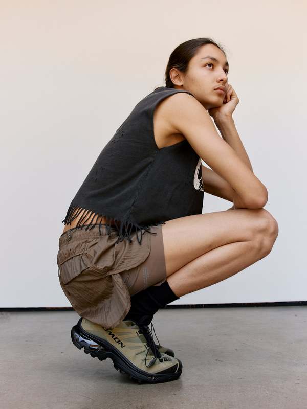 Satisfy Running Rippy 3 Trail Shorts - Shitake Satisfy Running Rippy 3 Trail Shorts - Shitake