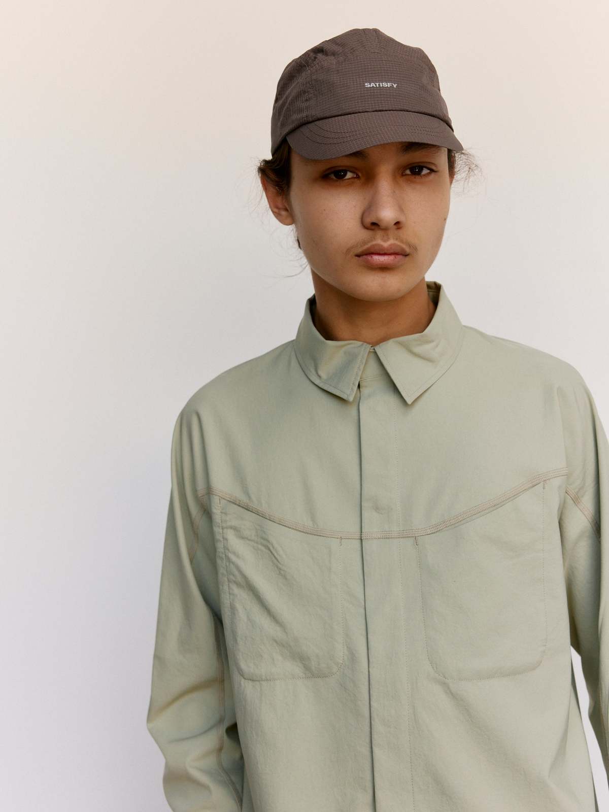 Satisfy Running Tea PeaceShell River Shirt | Garmentory Satisfy Running Tea PeaceShell River Shirt | Garmentory