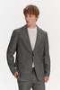 Delikatessen Blend of Italian Virgin Wool/Silk/Linen by Zignone Relaxed Blazer - Grey - Thumbnail 4
