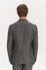 Delikatessen Blend of Italian Virgin Wool/Silk/Linen by Zignone Relaxed Blazer - Grey - Thumbnail 6