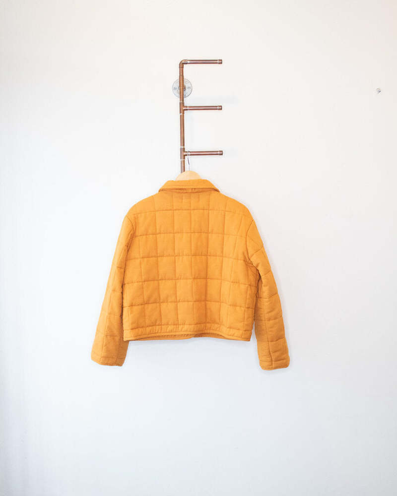 Back Beat Summer Puffer Jacket Orange Garmentory