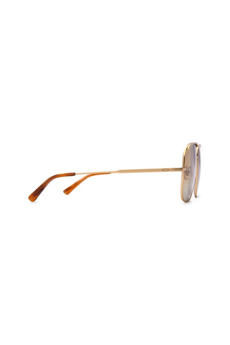 Crap Eyewear The Glass Bubble Sunglasses - Brushed Gold Crap Eyewear The Glass Bubble Sunglasses - Brushed Gold