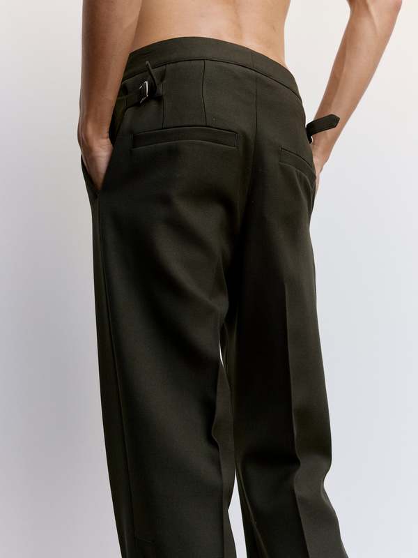 Namacheko Tailored Suit Trouser - Olive Brown | Garmentory