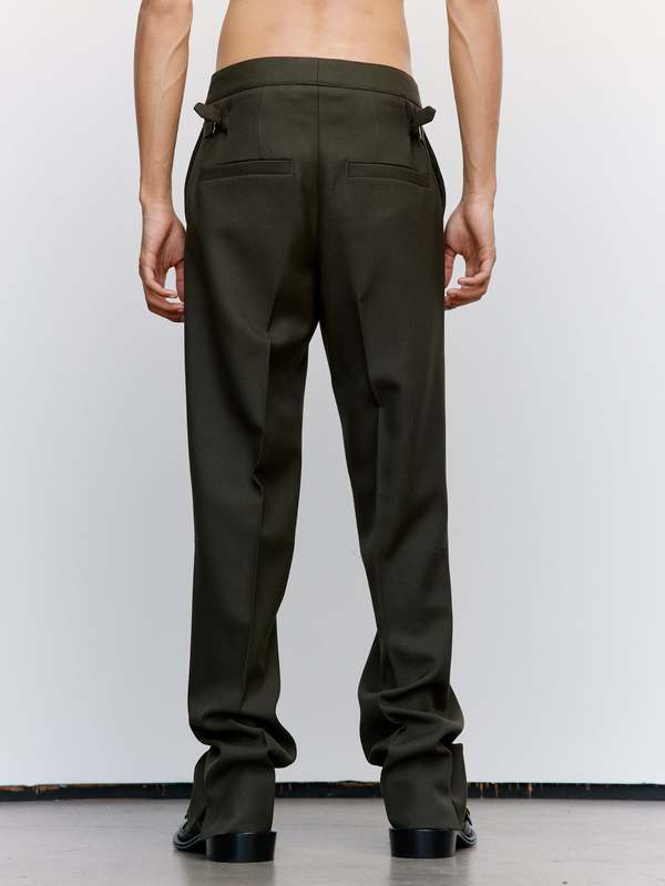 Namacheko Tailored Suit Trouser - Olive Brown | Garmentory