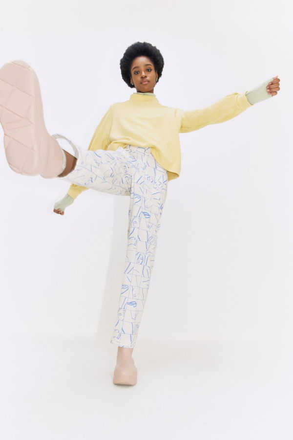 Eve Gravel Edgar Pants - Vanilla/Blue/Black/Vanilla