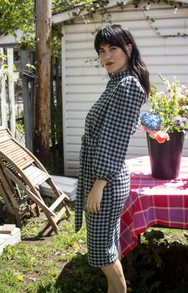 Eve Gravel Franklin Dress - Black/Steel 