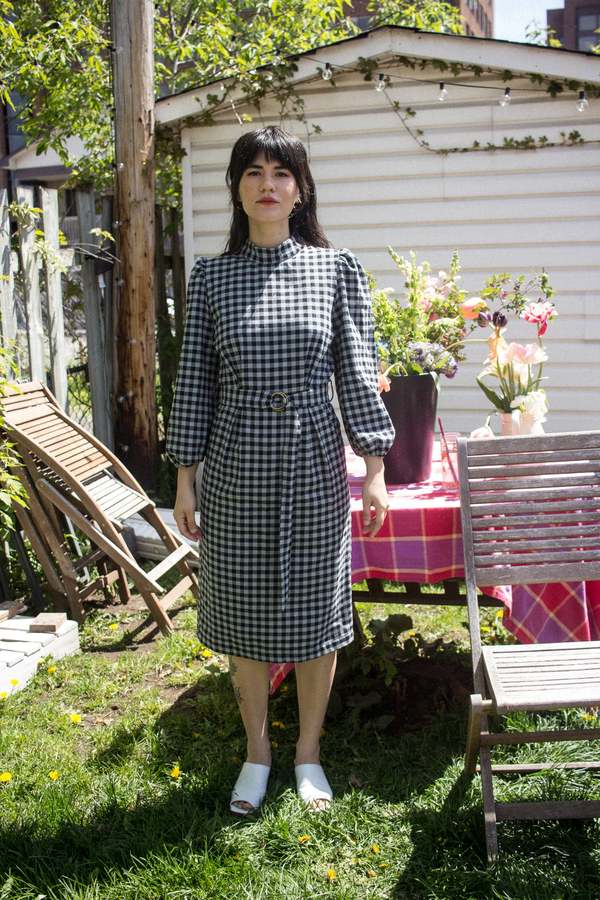 Eve Gravel Franklin Dress - Black/Steel 