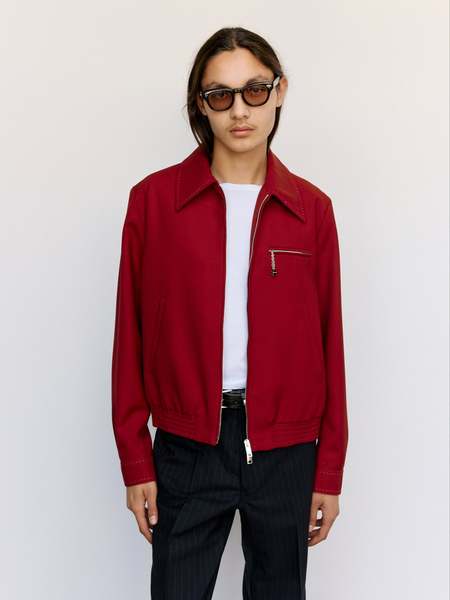 SECOND/LAYER Generale Shirt/Jacket - Brown Pinstripe