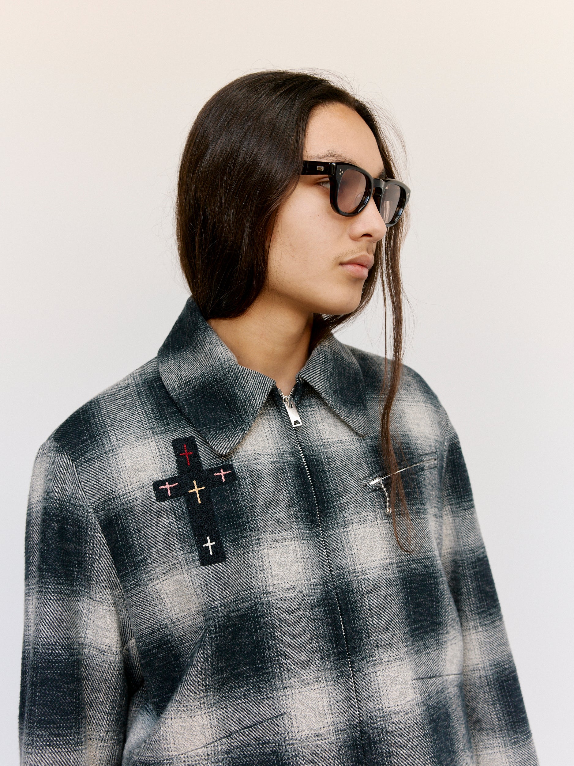 最終値下げSECOND/LAYER ORACLE JACKET TARTAN SECOND-LAYER-Tartan-Cotton-