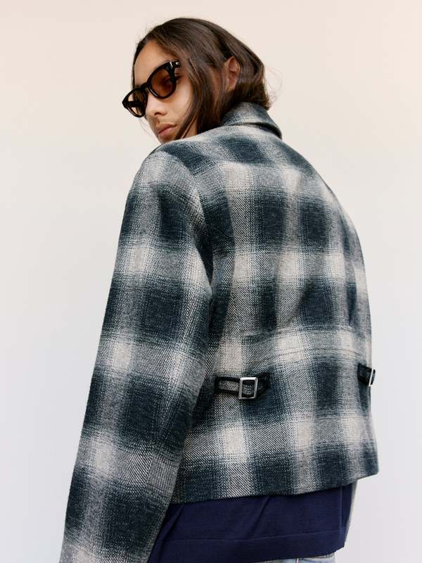 SECOND/LAYER Tartan Cotton Oracle Jacket | Garmentory