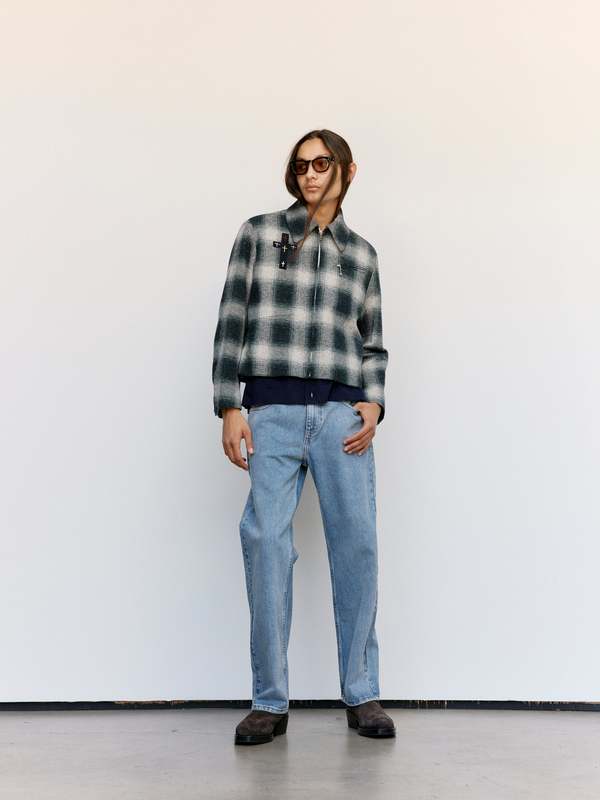 SECOND/LAYER Tartan Cotton Oracle Jacket | Garmentory