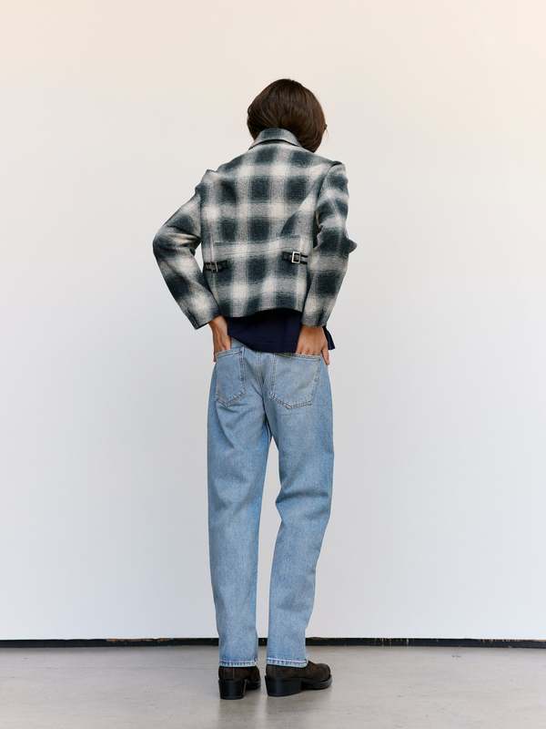 SECOND/LAYER Tartan Cotton Oracle Jacket | Garmentory