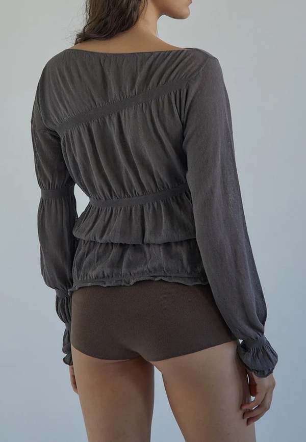 paloma wool トップス Paloma Wool - Zinia Top in Brown – Stoy