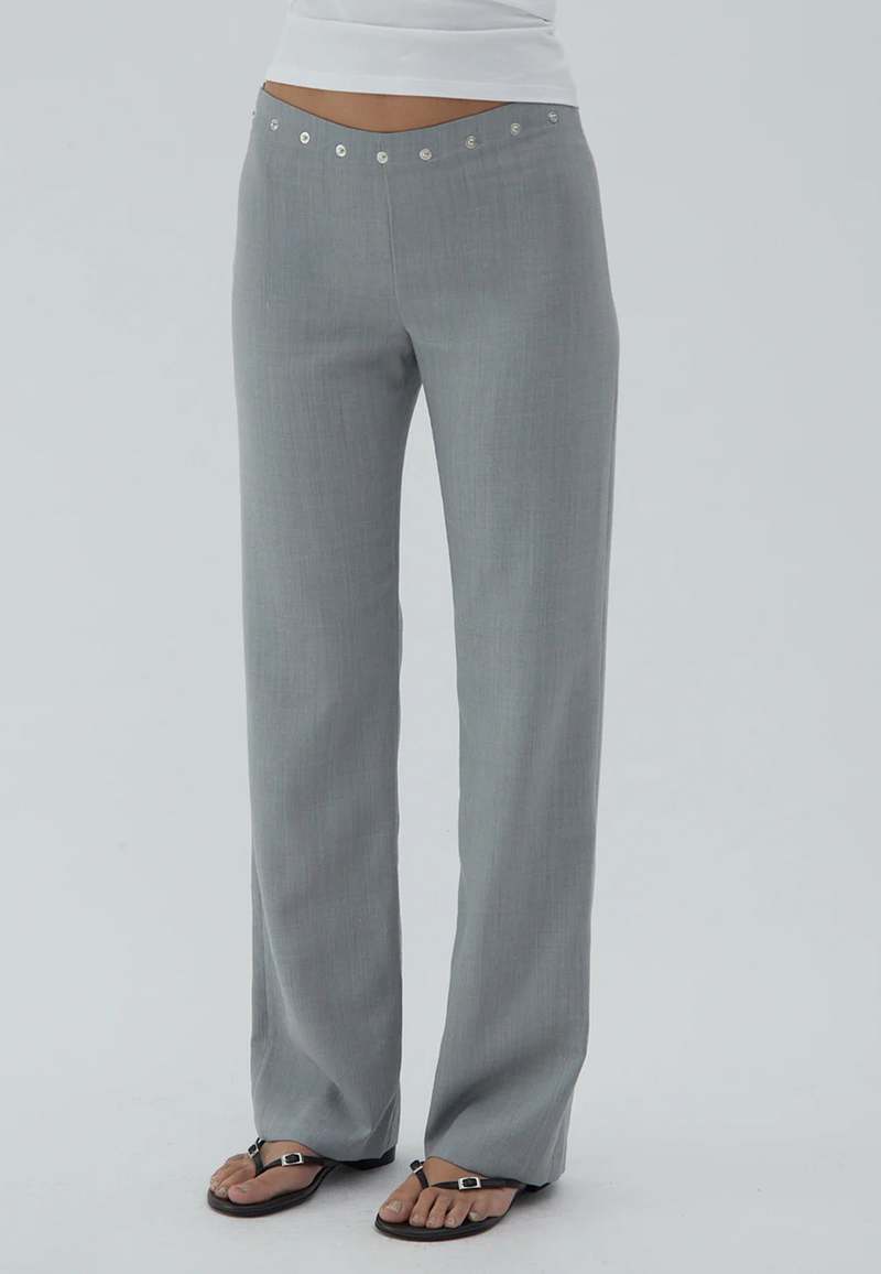 【関税込み】Paloma Wool グレー Dain Snaps トラウザーズ Paloma Wool Dain Snaps Trousers | Garmentory