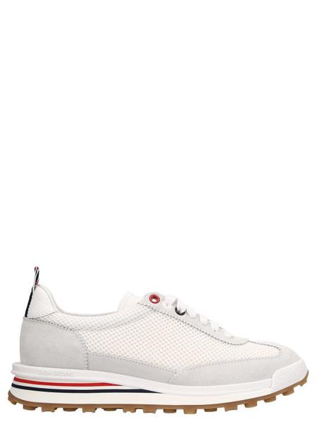【送料&関税込】Thom Browne Heritage Trainer Vulcanized Mid- Canvas Vulcanized Rubber Sole Heritage Sneakers | Thom Browne