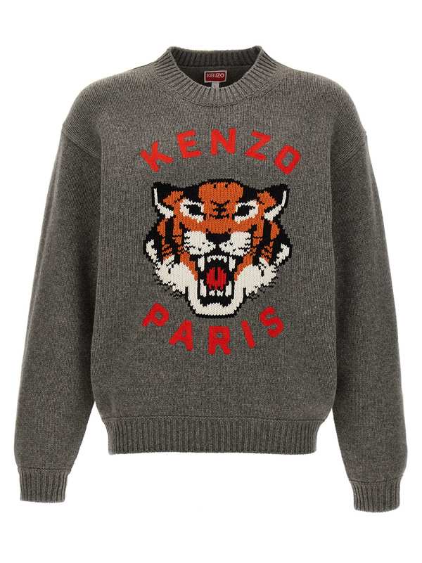 Kenzo Lucky Tiger Sweater - Gray | Garmentory