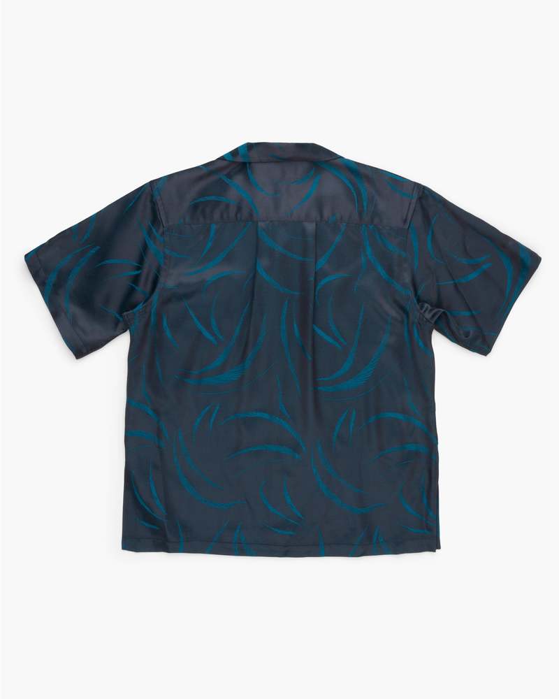 Blue Blue Japan Mebuki Pattern Aloha Shirt - Navy Blue Blue Japan Mebuki Pattern Aloha Shirt - Navy