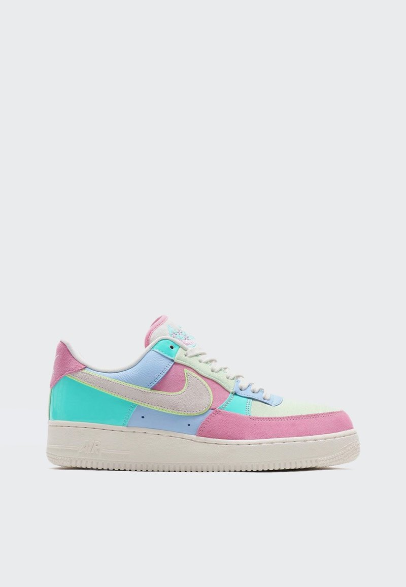 nike air force blue and pink tick