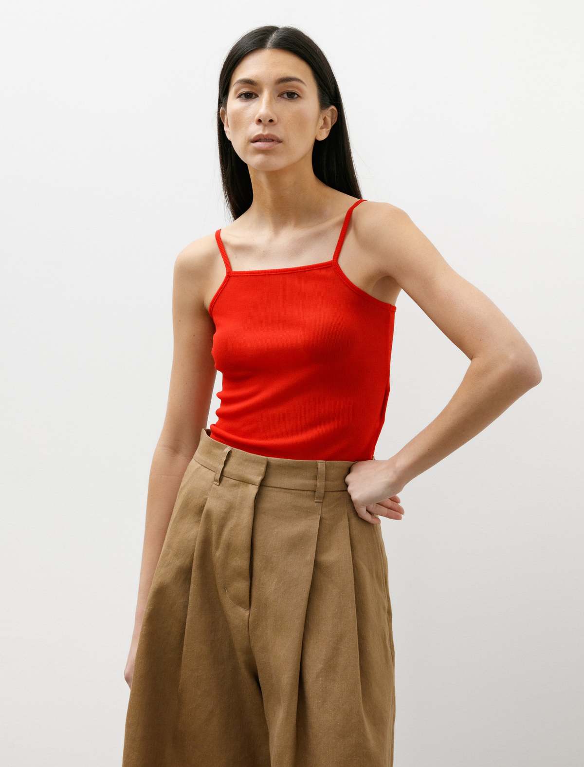Sheer-Rib-Camisole-Red-