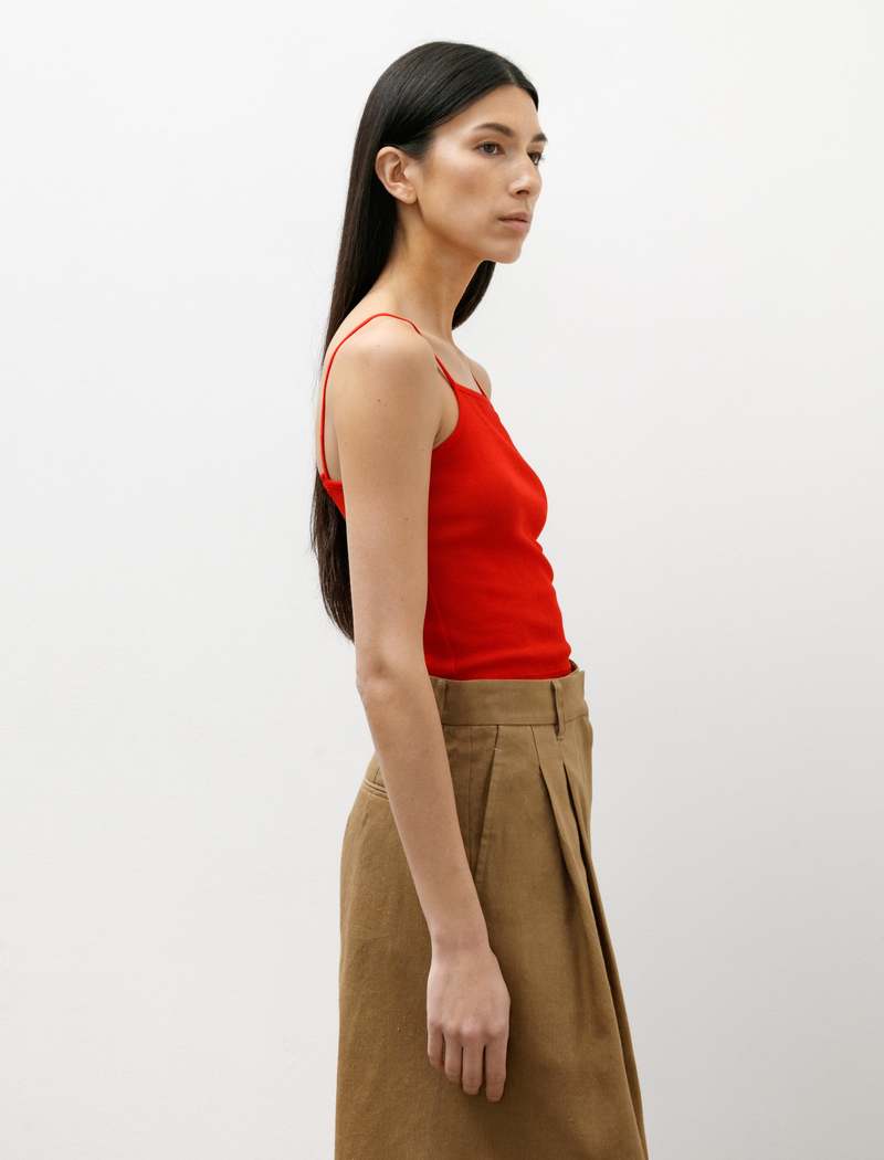 トップス Ernie Palo Sheer Rib Vneck Cardigan Red Ernie Palo＞SEER RIB V CARDIGAN/カーディガン