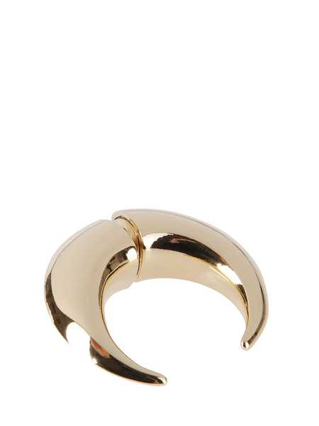 Marine Serre Regenerated Buttons Moon Earrings - Gold