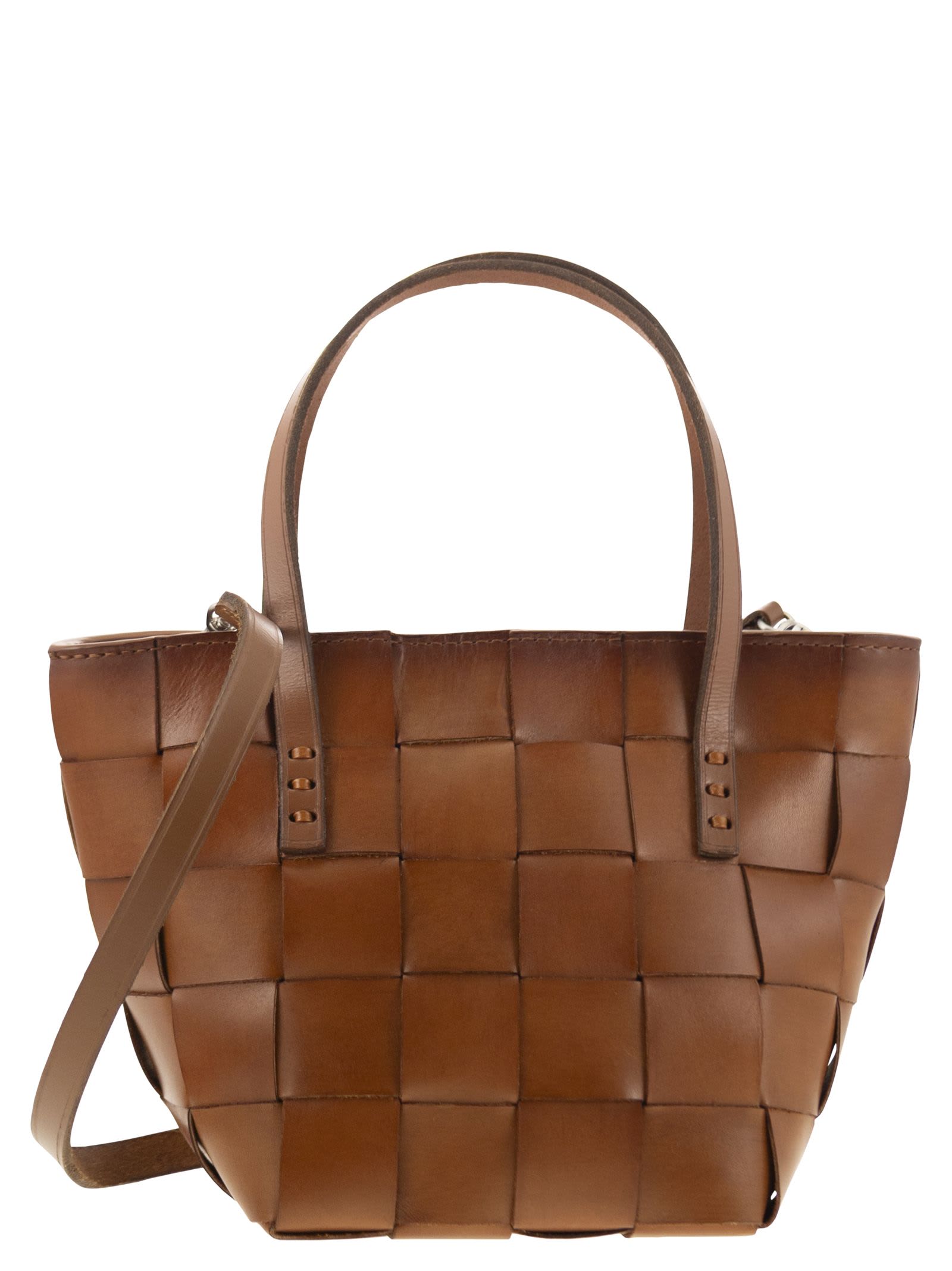 トートバッグ Dragon Diffusion JAPAN MINI - Woven leather bag (8105 TAN) Dragon Diffusion Japan Mini Bag - Tan | Garmentory