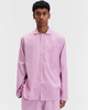 TEKLA Cotton Poplin Pyjamas Shirt - Purple Pink - Thumbnail 2