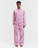 TEKLA Cotton Poplin Pyjamas Shirt - Purple Pink - Thumbnail 4