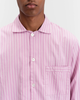 TEKLA Stripes Pyjamas Shirt - Purple Pink - Thumbnail 3