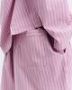 TEKLA Cotton Poplin Pyjamas Shorts - Purple Pink Stripes - Thumbnail 3