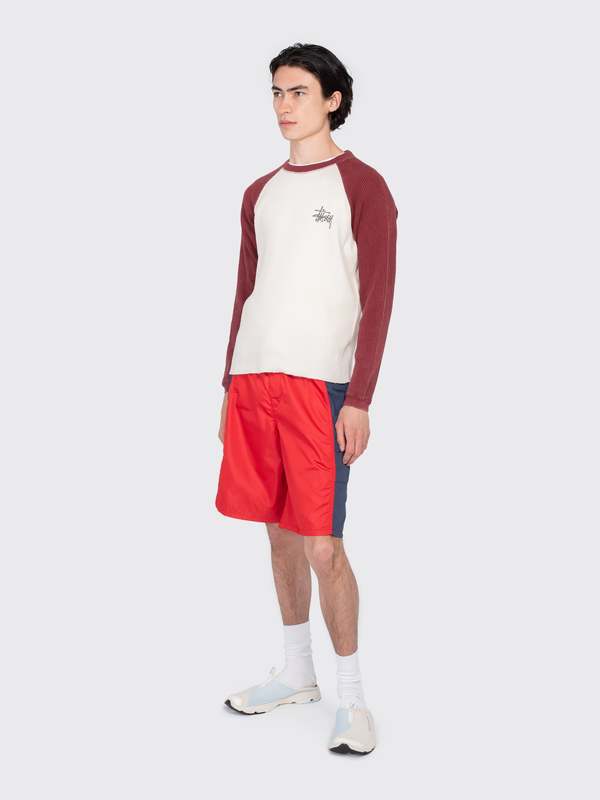 Stussy Paneled Board Short - Red | Garmentory