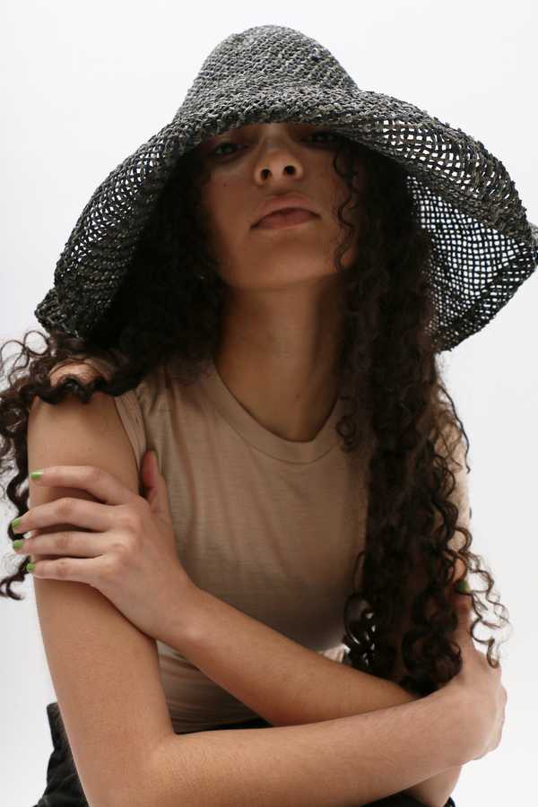 Clyde Charcoal Weave Charm Hat