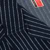 Phoenix (France) 70s, Double Jersey, Pointelle Stripe, French Textile Innovation (M/Navy) - Thumbnail 3
