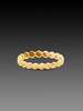 Ananda Khalsa Hammered Dot Band Ring - Gold - Thumbnail 2