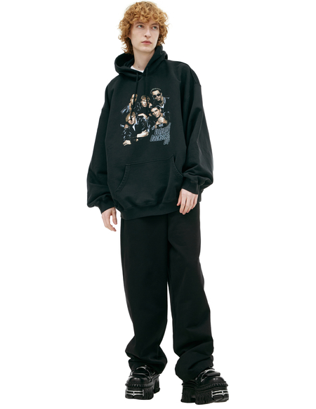 Vetements Dominium In Rectum Zip-Up Hoodie - Black | Garmentory
