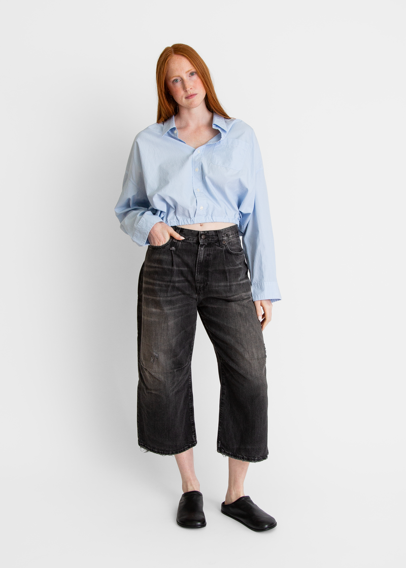 R13 Crop Wide Leg Jean