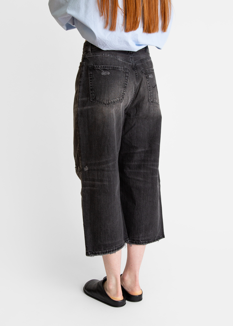 R13 Crop Wide Leg Jean