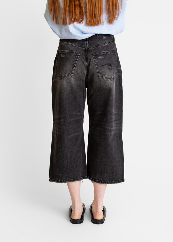 R13 Crop Wide Leg Jean