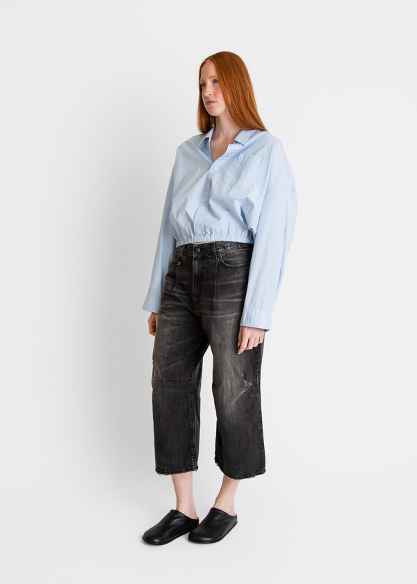 R13 Crop Wide Leg Jean