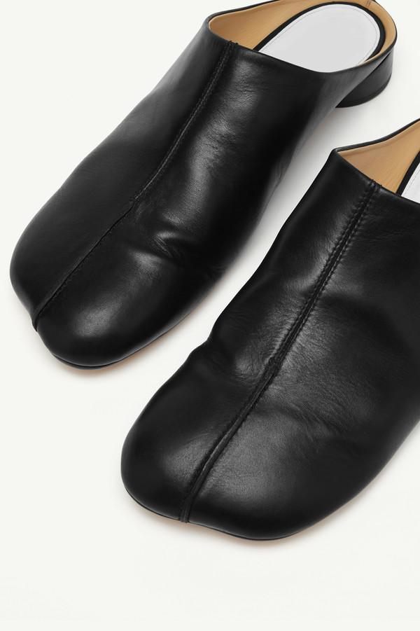 MM6 Maison Margiela Anatomic Mules - Black | Garmentory