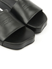 MM6 Maison Margiela Numbers-Motif Slides - Black - Thumbnail 3