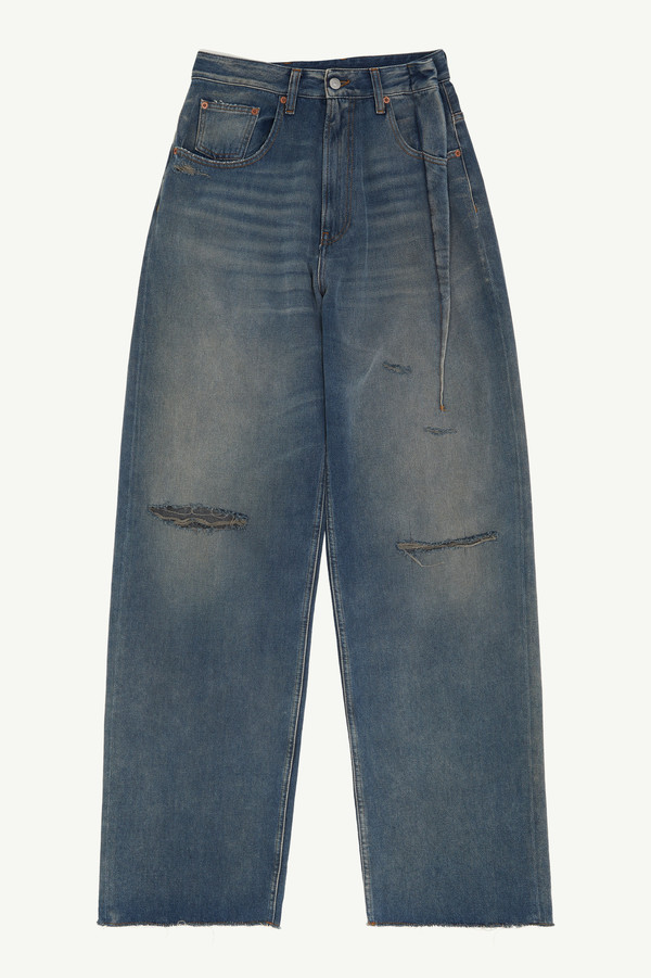 デニム・ジーパン MM6 BIANCHETTO-TREATED DENIM JEANS Maison Margiela Bianchetto Hand Painted Jeans/30/14 | eBay